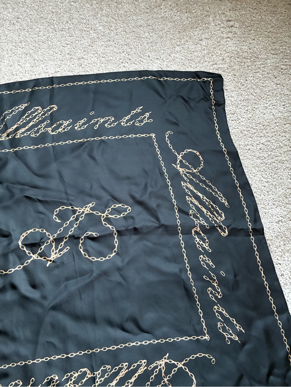 All Saints All Chains silk square scarf - Picture 5 of 8